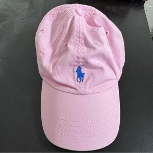 Polo by Ralph Lauren Pink Cap with Navy Label